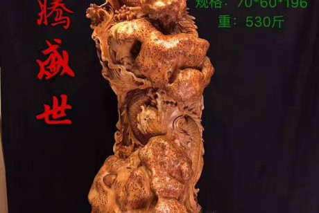 崖柏重器精品《龙腾盛世》欣赏 大师杰作栩栩如生