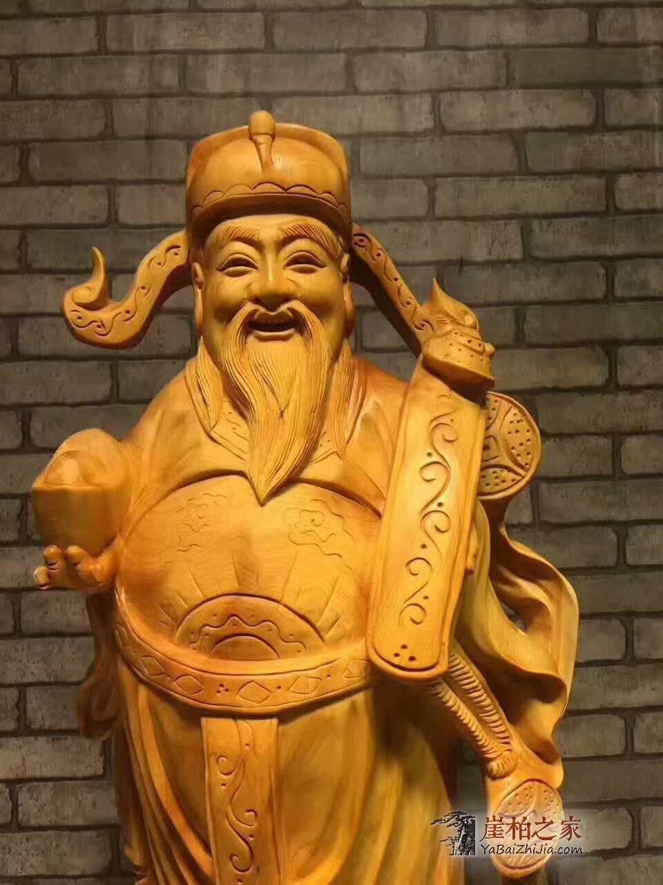 崖柏根雕《财神》做工精致喜庆吉祥送礼首选-5